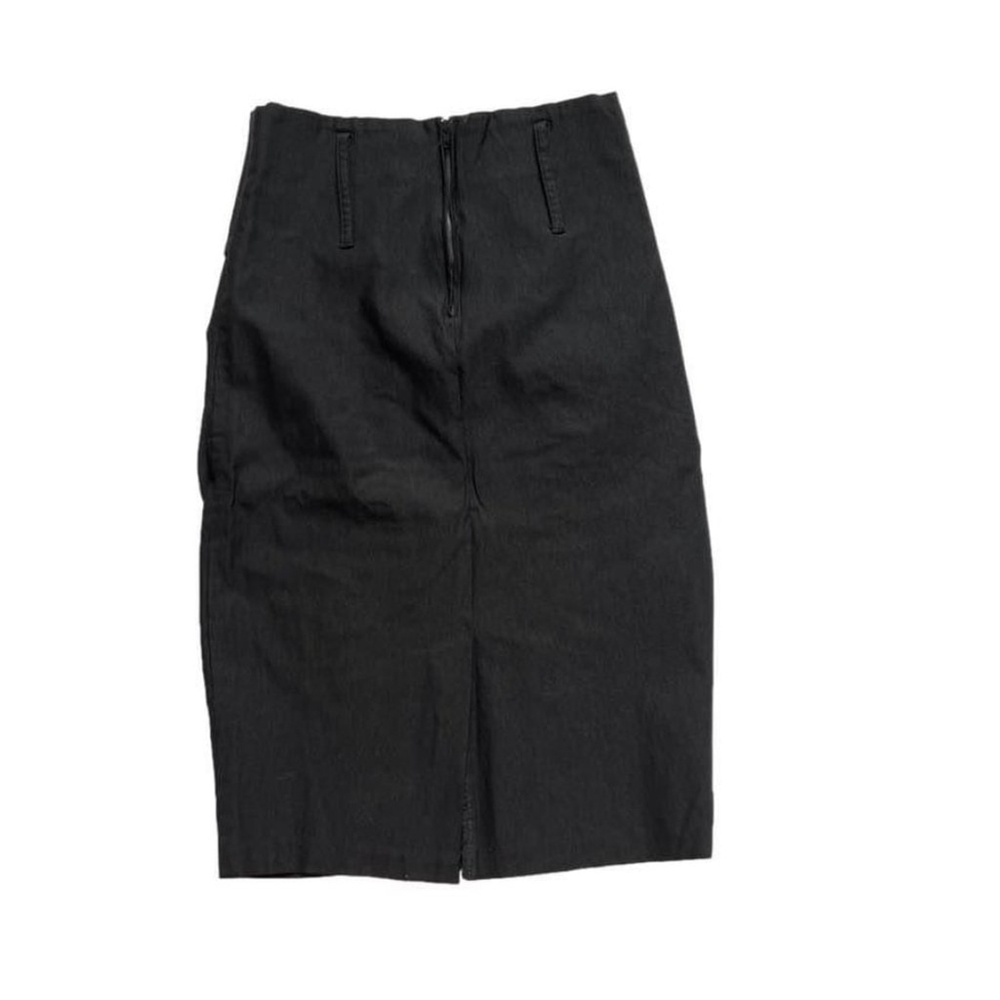 Sakkas Black Stretch Pencil Skirt Size S - Picture 3 of 4